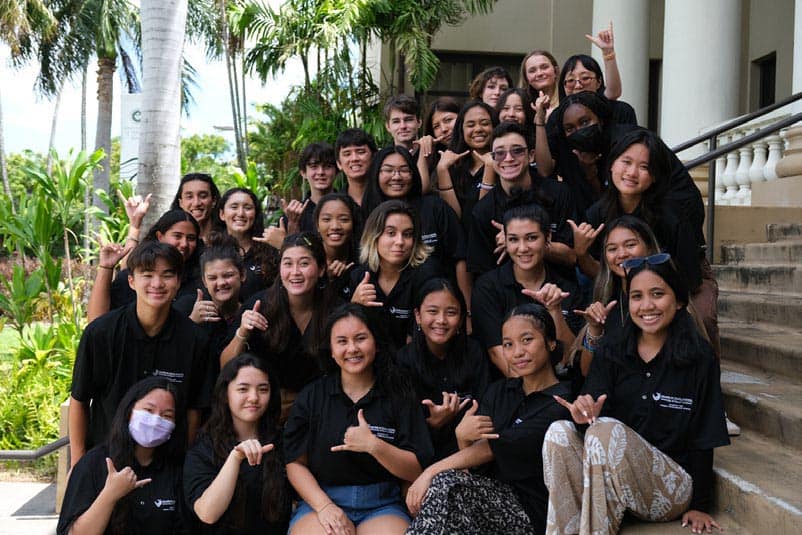 A group of young interns